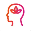 A woman's head with a leaf in it