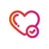 A heart with a stethoscope in the middle of it