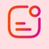 A pink and orange logo with a white background