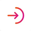 A circle with an arrow pointing to the right