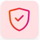 A shield with a tick mark on it