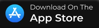 The app store logo with a black background