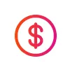 A red circle with a dollar sign inside of it