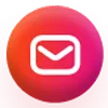 A red button with a check mark on it